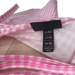 Ellesse Fonti Dress Mini Open Strappy Back Gingham Pink White Size US 10 Photo 12