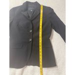 Banana Republic Stretch Petite 2P Black Blazer Office Career Wool Old Money Photo 3