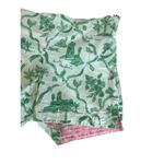 PAMELA FERRARI Green Italian Print Shorts Size Small Photo 1