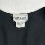 Fashion Passport Women's Vest Cotton Black Multi Size S Fun Funky Vtg Purple Photo 5