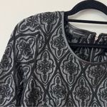 INC International Concepts Black Gray Patterned Knee Length Sheath Dress Size M Size M Photo 3