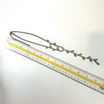 Rhinestone lariat vintage necklace Silver Photo 6