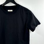 Madewell Solid Black T Shirt Dress Size Extra Small Photo 2