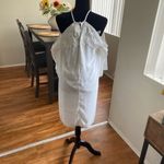 Bar III  Cold Shoulder Mini Cocktail Dress White Photo 6