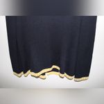 St. John  Collection Black with Yellow Trim Knit Cardigan Jacket Photo 6