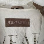 Freaky National Leather Cotton Lined Moto Biker Jacket Brown size small Photo 9