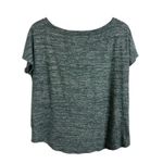 Daily Ritual Heathered Teal Cap Sleeve Top Size Medium Athleisure Comfy Casual Blue Photo 1