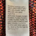 Farm Rio  Full Of Hearts Jacquard Sweater Rainbow Wool Blend Juliet Sleeves XS Photo 13