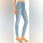 Mother Denim The Seamed Swooner Hover Blowing Kisses Blue Skinny Jeans Size 27 Photo 1