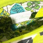 Vera Bradley  Limes Up Green Floral Small Zip Closure Shoulder Bag Pocketbook Photo 3