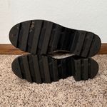 Madden Girl  Cream Black Snakeskin Combat Boots Size 8.5 Lace Up Zip Chunky Heel Photo 7