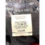 Voom By Joy Han Grey Blue Black Bell Sleeve Crochet Women's Med Dress Lagenlook Photo 2