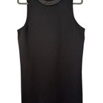 Socialite Sleeveless Beaded Neck Shift Dress Little Black Dress Photo 0
