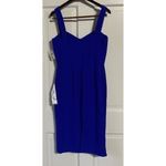 Dress the Population Nicole Electric Blue Sleeveless Sheath Cocktail Dress Med Photo 4