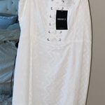 Forever 21 White Eyelet Mini Dress Photo 1