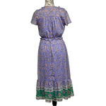 LC Lauren Conrad Lauren Conrad Floral Wrap Midi Dress XS Flutter Sleeve Cottagecore Boho Preppy Photo 4