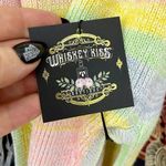 WHISKEY KISS BOUTIQUE Pastel Rainbow Knit Halter Bodycon Dress Size XL Photo 5