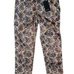 ZARA NEW Rare Limited Edition Brazil Snake Skin Printed Size 30 Pants/Slacks Photo 0