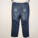 Talbots  Stretch Denim Embellished Pockets Ankle Jeans Size 6 Petite Photo 3