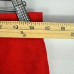 J.Crew  Skirt 2 Red Cotton Lace Trim Floral Eyelet Career Preppy Boho Romantic Photo 3