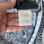 Vintage floral geometric print faux wrap mini dress S/M Blue Photo 6