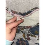 Dolan for Anthropologie Gray Multicolor Floral Long Sleeve Sweater Size Xs Photo 4