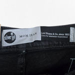 Levi's SilverTab Black Wash High Waisted Tapered Straight Leg Mom Jeans Size 28 Photo 4