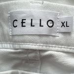 Cello Mid Rise Pull On Double Rolled Cuff Crop Skinny Pants White Size XL Photo 9