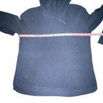 Ralph Lauren Lauren Women's Navy Blue Cowl Neck Waffle Knit Cotton Sweater L Photo 3