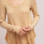 Anthropologie  Saturday Sunday Wendy Waffle Knit Thermal Top Wrap Back Size M Photo 0
