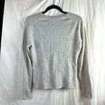 Adrienne Vittadini 2 Ply 100% Cashmere Crew Neck Soft Gray Sweater Size Large Photo 4