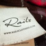 Rails Plaid Hunter Button Up Shirt Women's Small Burgundy Black Classic Y2K Photo 6