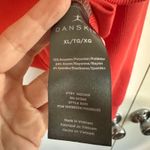 Danskin  | Coral Orange Ribbed Cropped Athletic Workout Pullover Sweatshirt, XL Photo 6