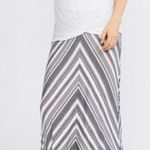 Motherhood Maternity ✨ Gray & White Maxi Skirt Photo 0