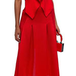 Roland Mouret Tolima Ruffled Hammered Silk Photo 0