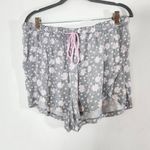 Joyspun Pajama Bottoms Set of 2 Black Star PJ Pants Gray Floral PJ Shorts Large Photo 6