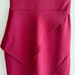 Boohoo Night Laura Wrap Skirt Bodycon Dress, Berry, Size 6 Photo 2
