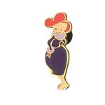 VTG Silk Feel Red Hat Society Scarf & Lapel Hat Pin 2 piece set Photo 7