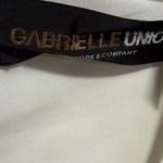 Gabrielle Union Cream asymmetrical Dress with side openings and back open White Size 14 Photo 4