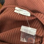 Anthropologie  Brown Ribbed Cut-Out Sweater Top Set - New - Medium Photo 3