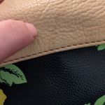 American Leather Shoulder Floral Bag Yellow Photo 13