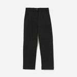 Everlane THE STRAIGHT-LEG CROP Pants Black Cropped High Rise Size 6 Black Photo 5
