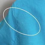 J.Crew Embroidered Top Turquoise Women XS Short Sleeves Vacation Ruffle Floral Photo 7