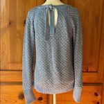I.N.C. Women's Blue Sweater with silver metallic threads. Size Medium. Blue Photo 1