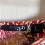 East 5th  Orange Floral Skirt Photo 3