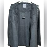 joe's jeans JOE’S JEANS Vegan Leather Shacket size XS 19” p2p Black $228 MSRP NWT Photo 9