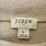 J.Crew  | Cream/Tan Mock Neck Sweater Off Center Buttons Size Large Photo 3