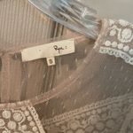 Ryu  velvet burnout & lace long sleeve mini dress Photo 3