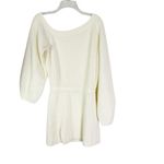 Lovers + Friends  Revolve Makya Off Shoulder Sweater Mini Dress in Cream Size S Photo 4