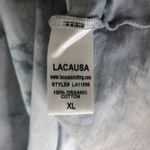 Lacausa  Lolo Henley Medium Weight Organic Cotton Jersey Unisex Fit Blue XL Photo 7